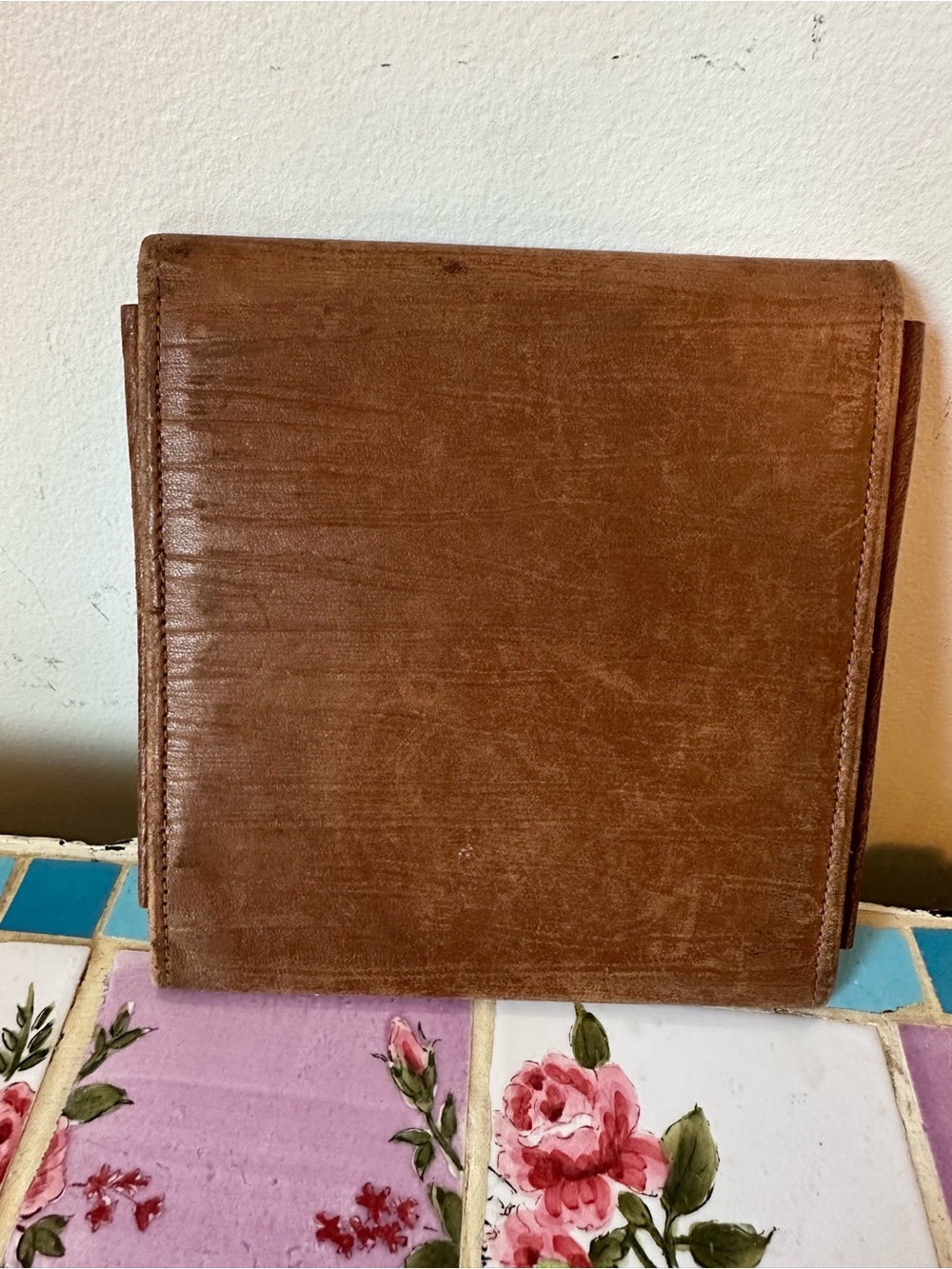 Vintage Brown 'Handkerchiefs' Cosmetic Pouch - Picture 2 of 5